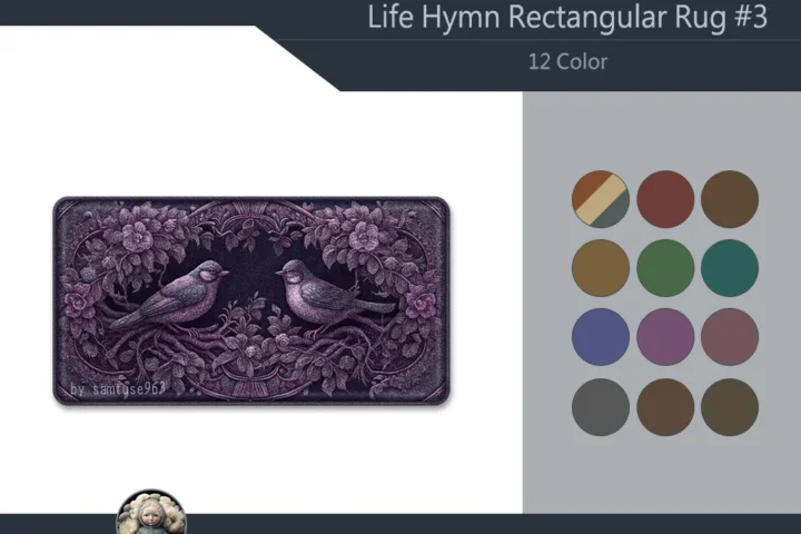 Life Hymn Rectangular Dance Rug #3 Samtuse963