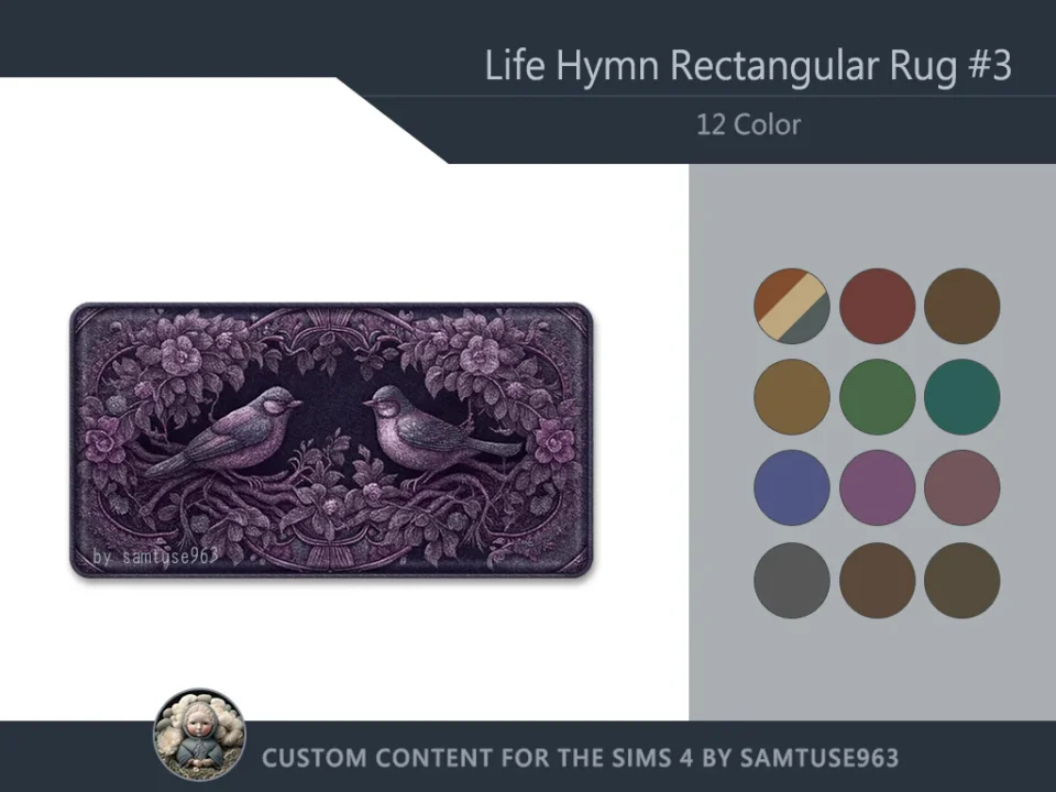Life Hymn Rectangular Dance Rug #3 Samtuse963