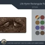 Life Hymn Rectangular Dance Rug #3 Samtuse963