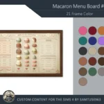 Macaron Menu Board #1 Samtuse963