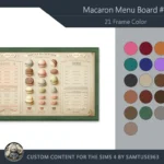 Macaron Menu Board #1 Samtuse963