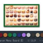 Macaron Menu Board #2 Samtuse963