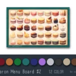 Macaron Menu Board #2 Samtuse963