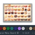 Macaron Menu Board #2 Samtuse963