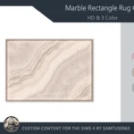Marble Rectangle Dance Rug #1 HQ Samtuse963