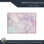 Marble Rectangle Dance Rug #2 HQ Samtuse963