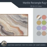 HQ Marble Rectangle Dance Rug #3 Samtuse963