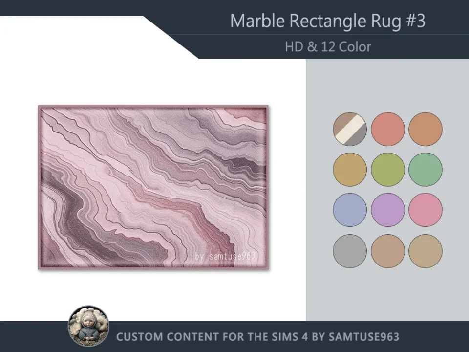 HQ Marble Rectangle Dance Rug #3 Samtuse963