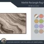 HQ Marble Rectangle Dance Rug #3 Samtuse963