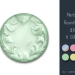 Marble Round Dance Rug #10 Samtuse963