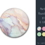 Marble Round Dance Rug #11 Samtuse963