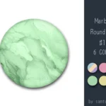 Marble Round Dance Rug #11 Samtuse963