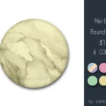 Marble Round Dance Rug #11 Samtuse963