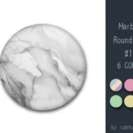 Marble Round Dance Rug #11 Samtuse963