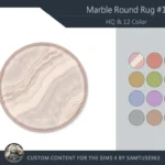 HQ Marble Round Dance Rug B #1 Samtuse963