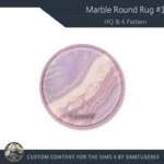HQ Marble Round Dance Rug #1 Samtuse963