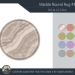 HQ Marble Round Dance Rug B #1 Samtuse963