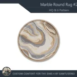 Marble Round Dance Rug #2 Samtuse963