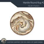 Marble Round Dance Rug #2 Samtuse963
