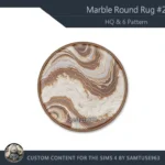Marble Round Dance Rug #2 Samtuse963