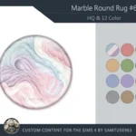 HQ Marble Round Dance Rug #6 Samtuse963