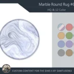HQ Marble Round Dance Rug #6 Samtuse963
