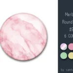 Marble Round Dance Rug #9 Samtuse963