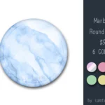 Marble Round Dance Rug #9 Samtuse963