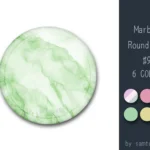 Marble Round Dance Rug #9 Samtuse963