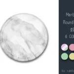 Marble Round Dance Rug #9 Samtuse963