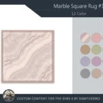 Marble Square Dance Rug #1 Samtuse963
