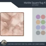 HQ Marble Square Dance Rug #3 Samtuse963