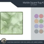 HQ Marble Square Dance Rug #3 Samtuse963