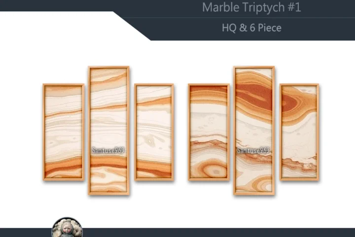 HQ Marble Triptych #1 Sellable Extra B Samtuse963