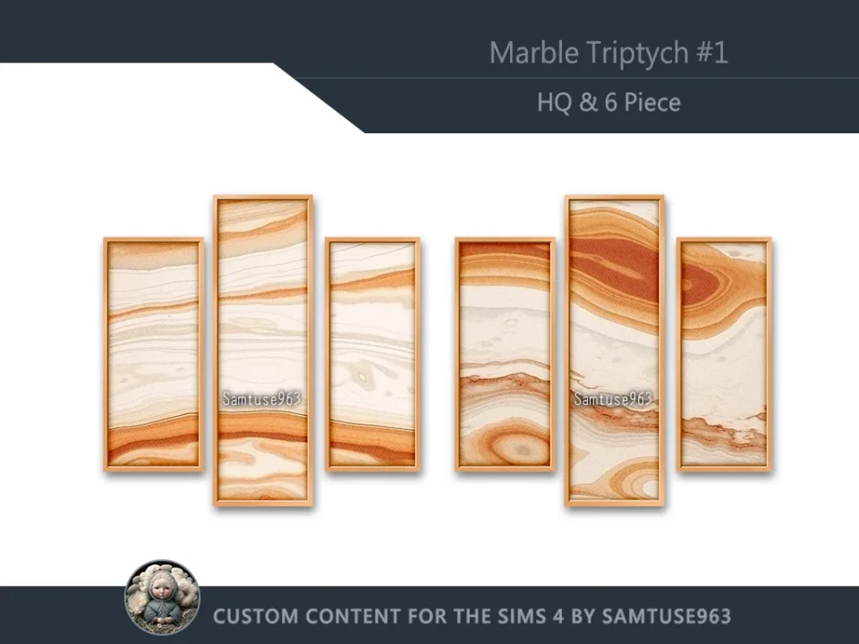 HQ Marble Triptych #1 Sellable Extra B Samtuse963