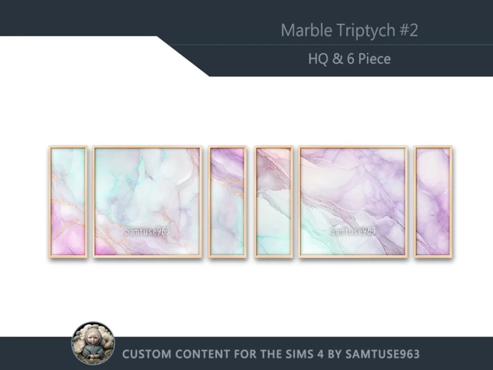 HQ Marble Triptych #2 Sellable Extra E Samtuse963