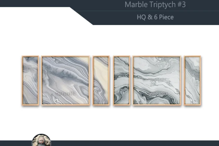 HQ Marble Triptych #3 Sellable Extra E Samtuse963