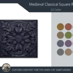 HQ Medieval Classical Square Dance Rug #2 Samtuse963