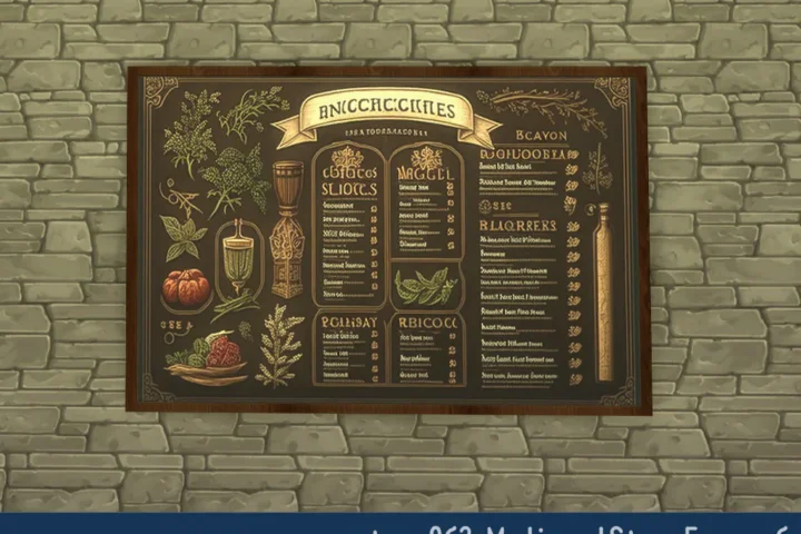 Medieval Store Menu Board #6 Samtuse963