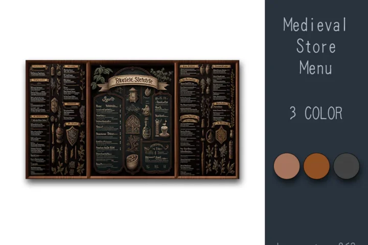 Medieval Store Menu #1 Samtuse963