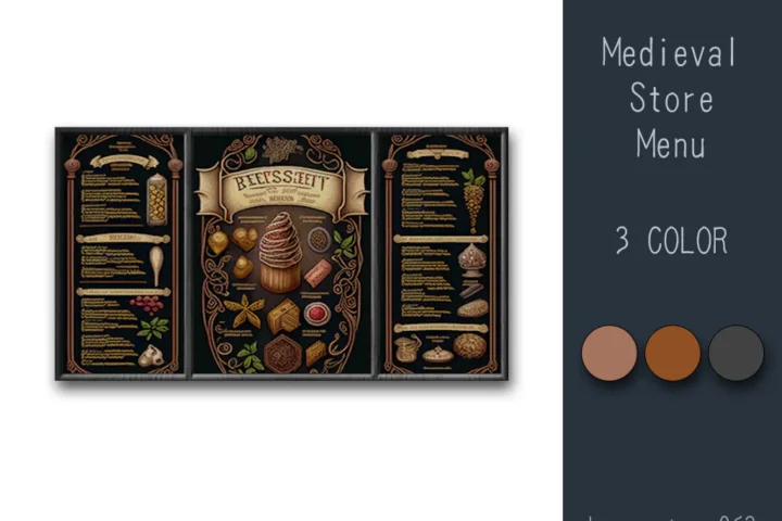 Medieval Store Menu #3 Samtuse963