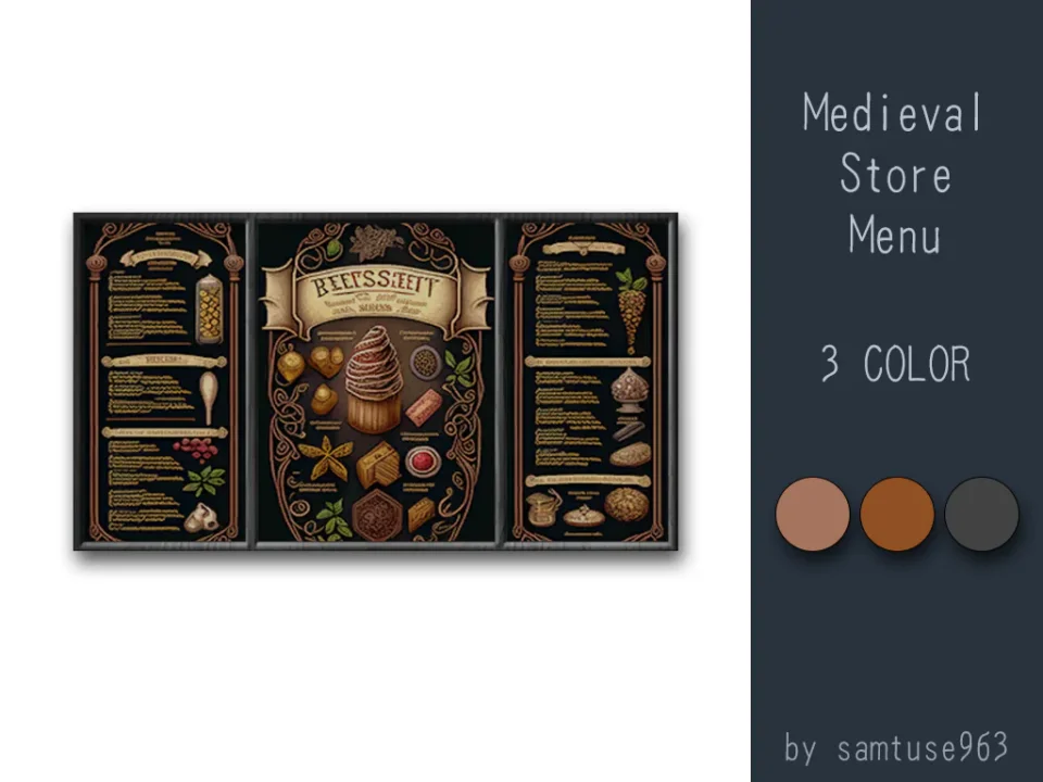 Medieval Store Menu #3 Samtuse963