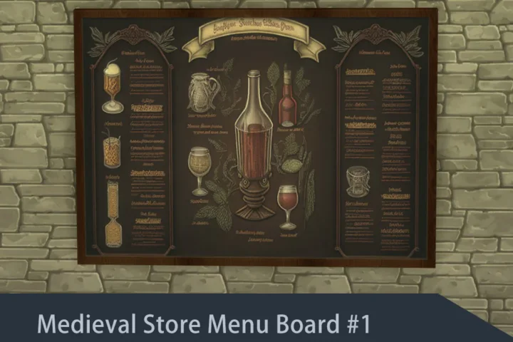 Medieval Store Menu Board #1 Samtuse963