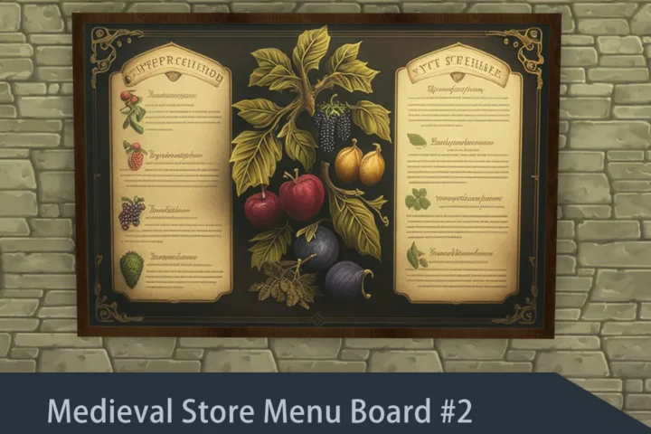Medieval Store Menu Board #2 Samtuse963