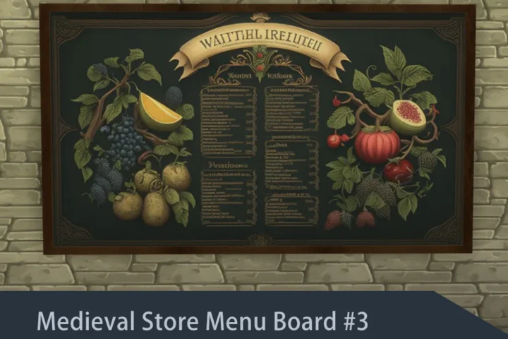 Medieval Store Menu Board #3 Samtuse963