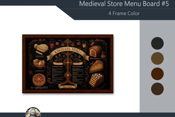 Medieval Store Menu Board #5 Samtuse963