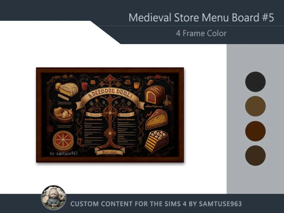 Medieval Store Menu Board #5 Samtuse963