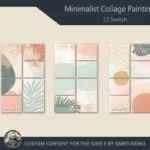 HQ Minimalist Collage Painting #2 Sellable Samtuse963