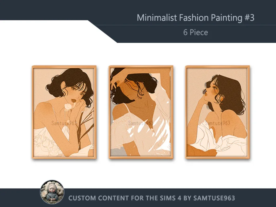 Minimalist Fashion Painting #3 Sellable Extra A Samtuse963