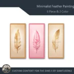 Minimalist Feather Painting #1 Sellable Samtuse963